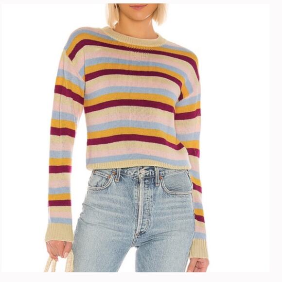 Tularosa Sunburst Stripe Kokomo Crewneck Sweater Small - Picture 1 of 8